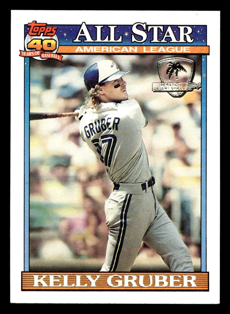 1991 Topps Desert Shield #388 Kelly Gruber AS Near Mint  ID: 520850