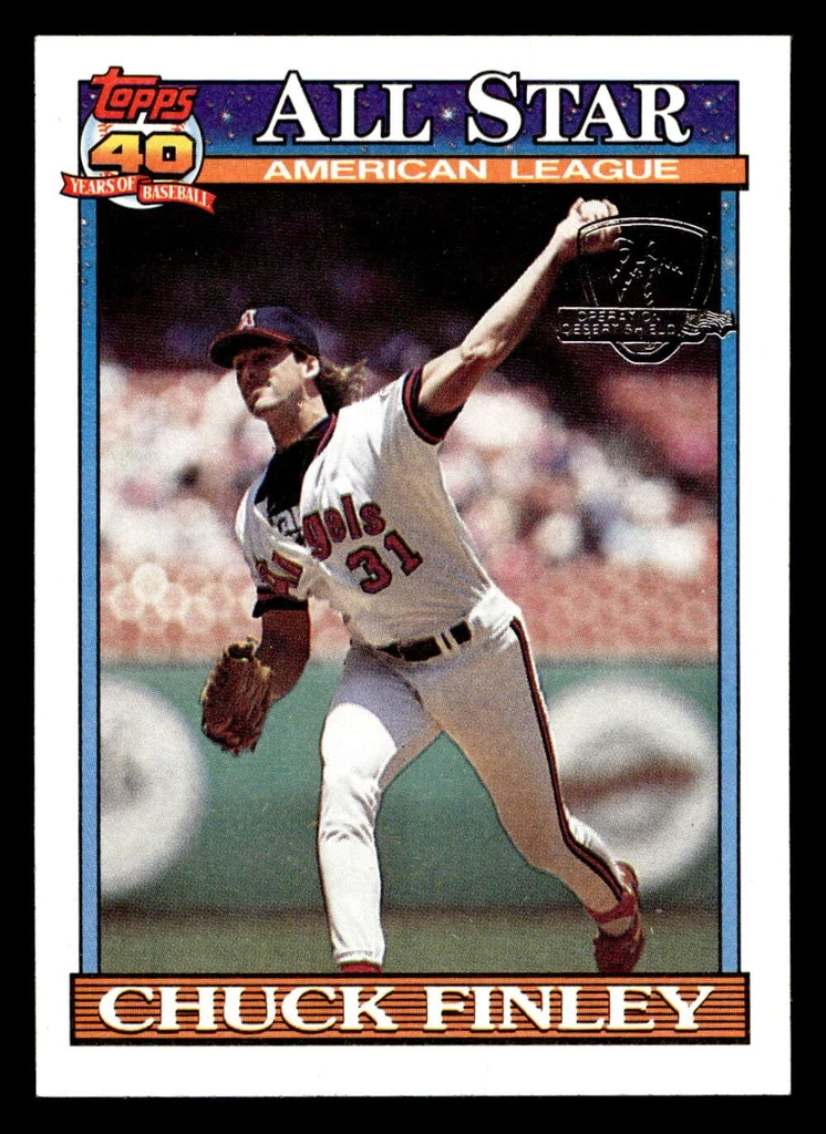1991 Topps Desert Shield #395 Chuck Finley AS NM-Mint  ID: 520852