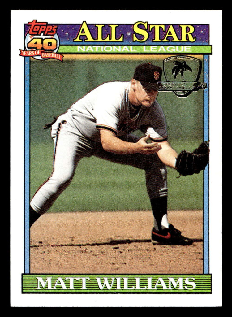 1991 Topps Desert Shield #399 Matt Williams AS NM-Mint 