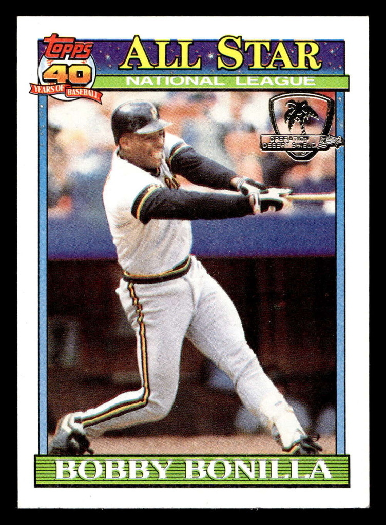 1991 Topps Desert Shield #403 Bobby Bonilla AS Near Mint 