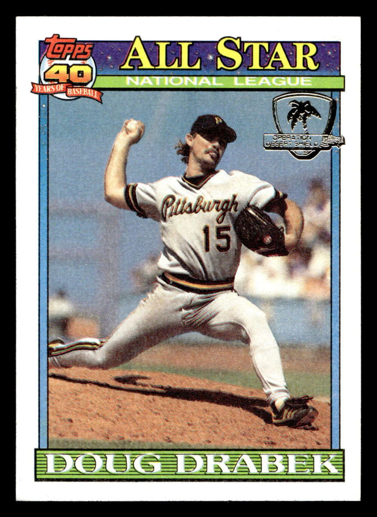 1991 Topps Desert Shield #405 Doug Drabek AS Ex-Mint 