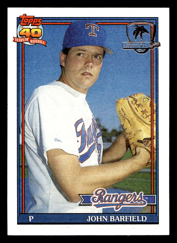 1991 Topps Desert Shield #428 John Barfield Near Mint+ 