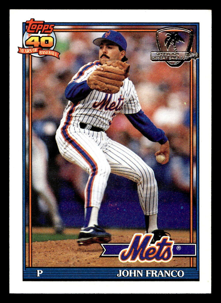 1991 Topps Desert Shield #510 John Franco Near Mint 