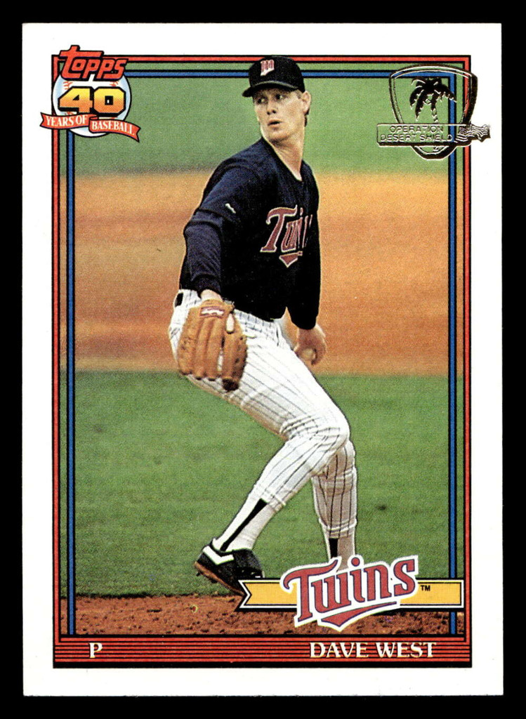 1991 Topps Desert Shield #578 David West NM-Mint 