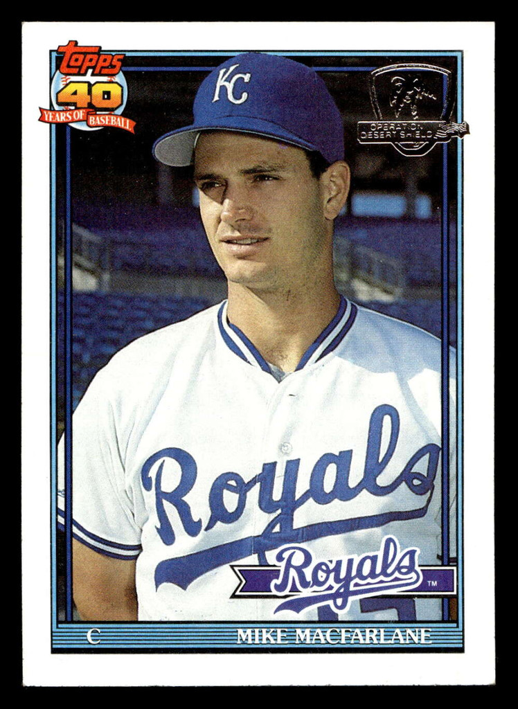 1991 Topps Desert Shield #638 Mike Macfarlane Ex-Mint 
