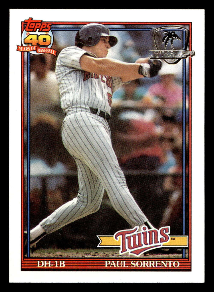 1991 Topps Desert Shield #654 Paul Sorrento NM-Mint 