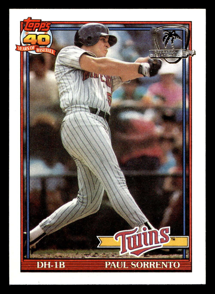 1991 Topps Desert Shield #654 Paul Sorrento Near Mint+ 