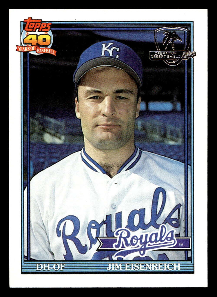 1991 Topps Desert Shield #707 Jim Eisenreich NM-Mint 