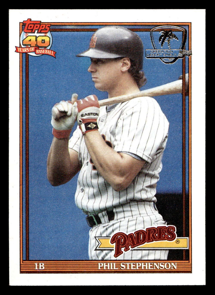 1991 Topps Desert Shield #726 Phil Stephenson Near Mint+ Wax on Back 