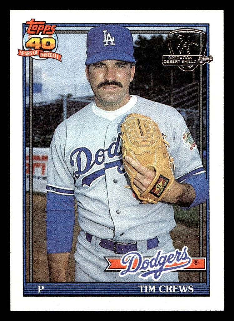 1991 Topps Desert Shield #737 Tim Crews NM-Mint 