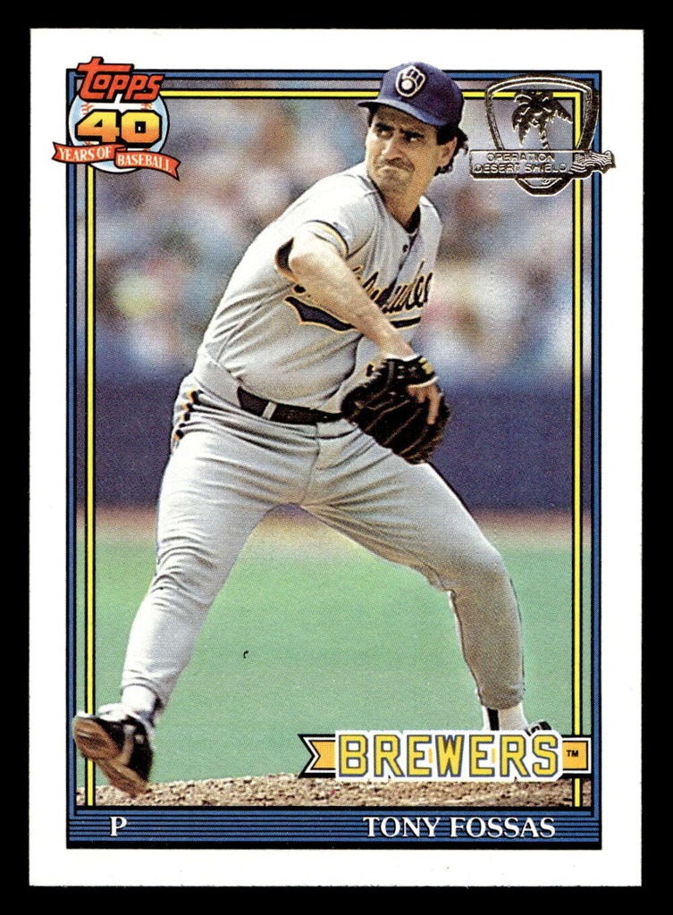 1991 Topps Desert Shield #747 Tony Fossas NM-Mint 