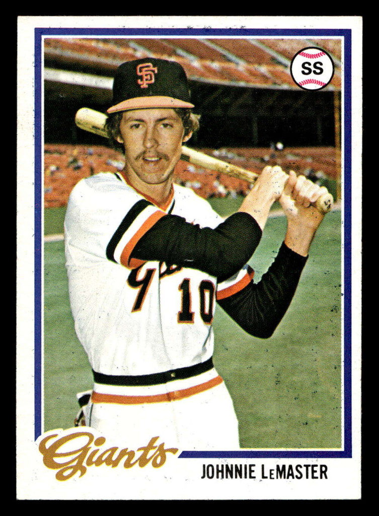 1978 Topps #538 Johnnie LeMaster Near Mint  ID: 521176