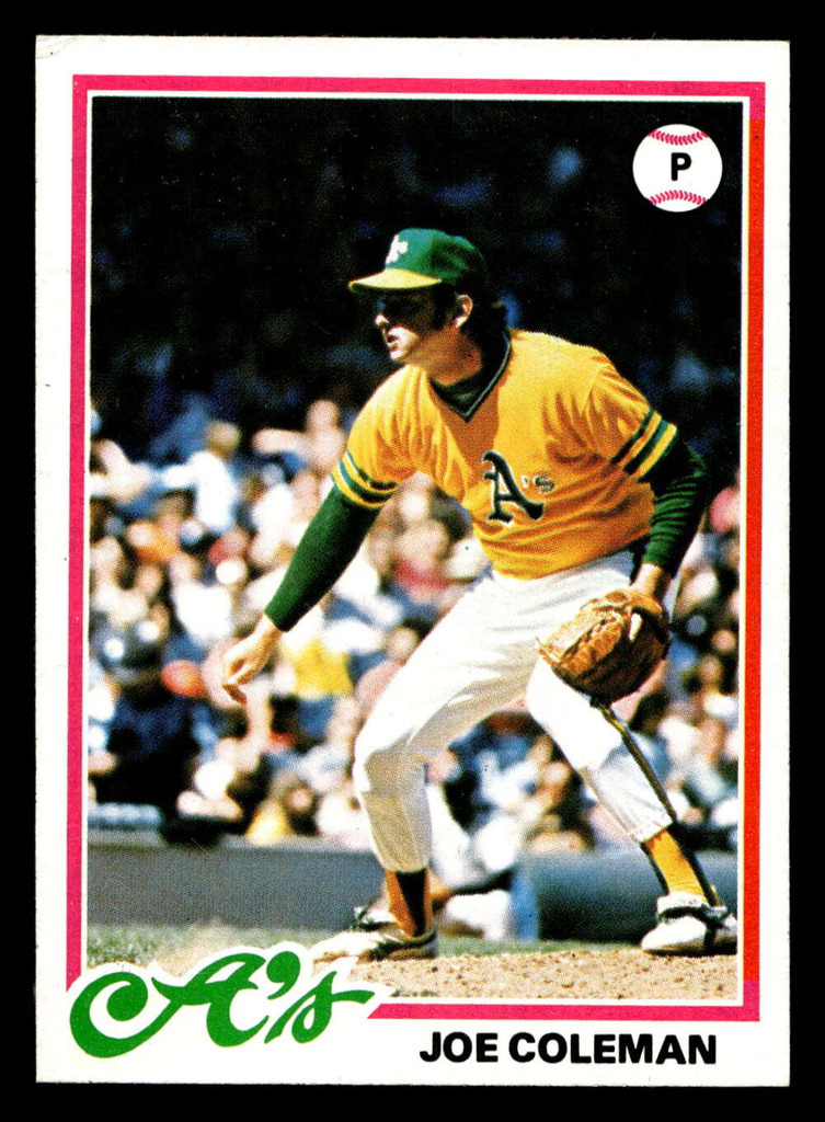 1978 Topps #554 Joe Coleman Ex-Mint 