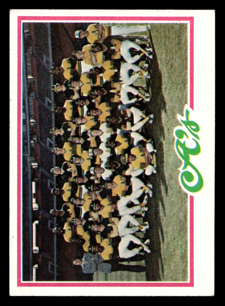 1978 Topps #577 A's Team Ex-Mint  ID: 521333
