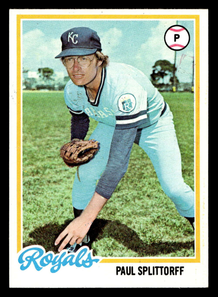 1978 Topps #638 Paul Splittorff Near Mint  ID: 521568