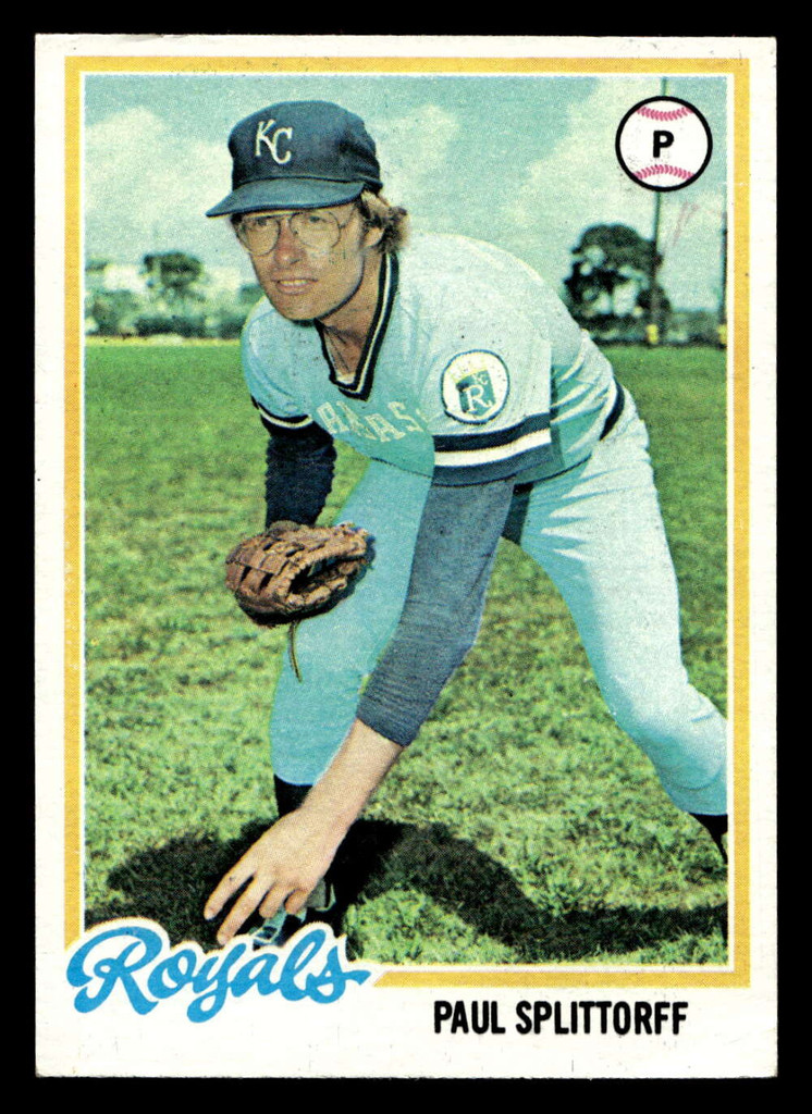 1978 Topps #638 Paul Splittorff Very Good 