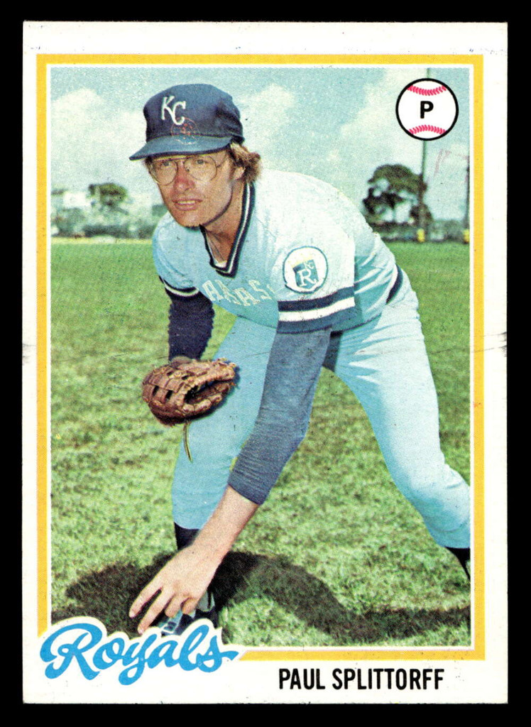 1978 Topps #638 Paul Splittorff Near Mint  ID: 521571
