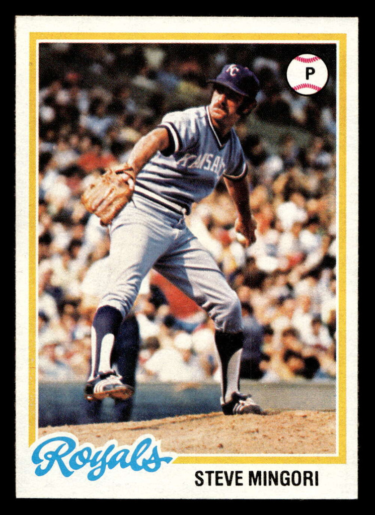 1978 Topps #696 Steve Mingori Near Mint  ID: 521802
