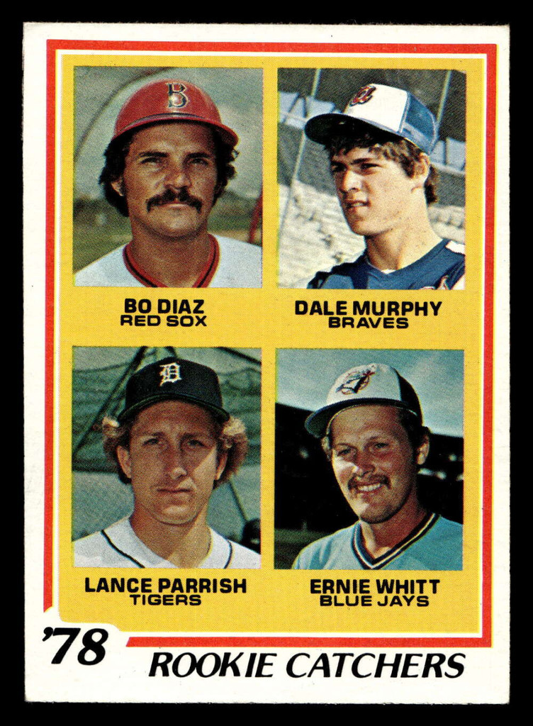 1978 Topps #708 Bo Diaz/Dale Murphy/Lance Parrish/Ernie Whitt Rookie Catchers Excellent+ RC Rookie  ID: 521849