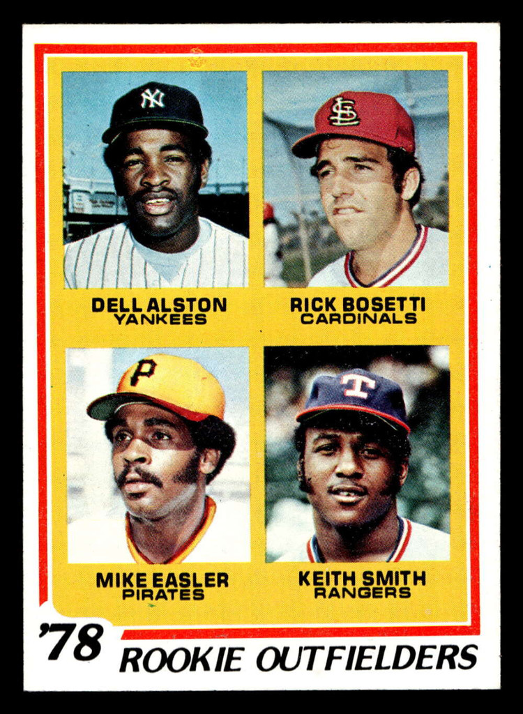 1978 Topps #710 Dell Alston/Rick Bosetti/Mike Easler/Keith Smith Rookie Outfielders Near Mint RC Rookie  ID: 521859