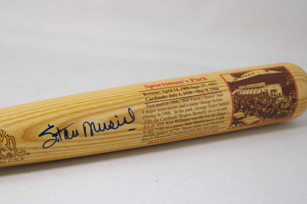 Stan Musial Cooperstown Bat Signed Auto Signed PSA/DNA Cardinals Stadium Series