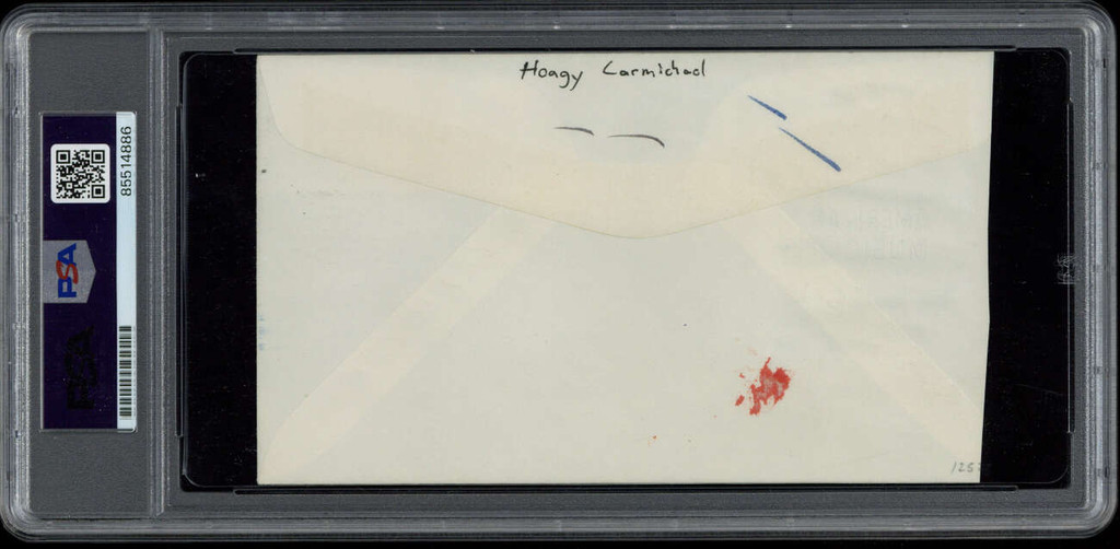 Hoagy Carmichael first Day Cover 1964 Signed Auto PSA/DNA Slab Composer