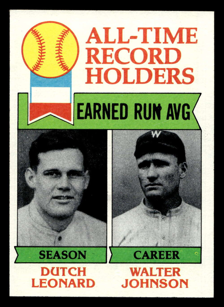 1979 Topps #418 Dutch Leonard/Walter Johnson ATL Near Mint  ID: 522385