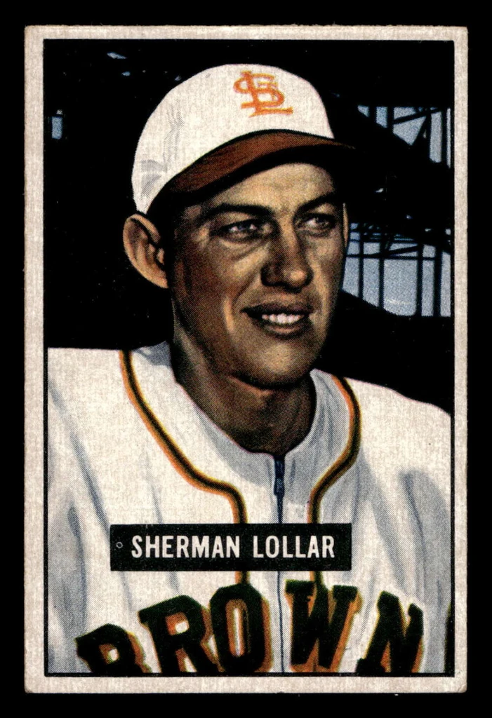 1951 Bowman #100 Sherm Lollar Ex-Mint 