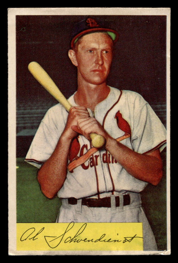 1954 Bowman #110 Red Schoendienst G-VG crease 