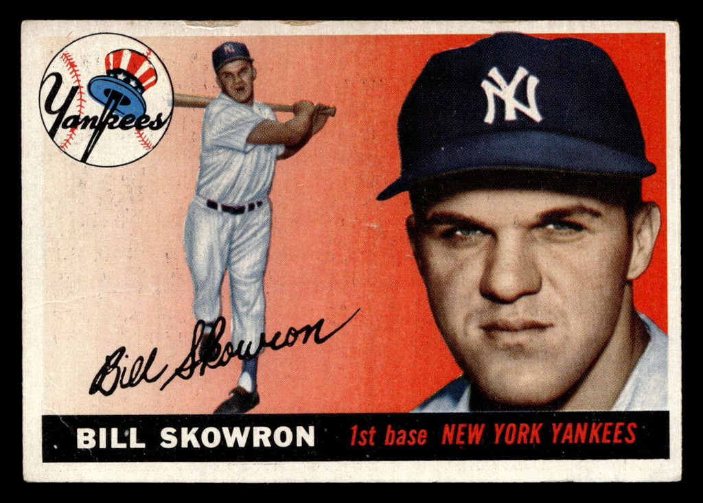 1955 Topps #22 Bill Skowron UER Very Good crease 