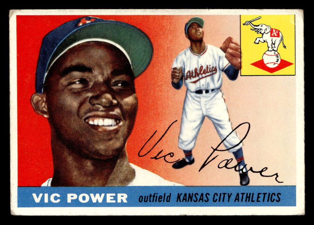 1955 Topps #30 Vic Power UER Very Good  ID: 522817
