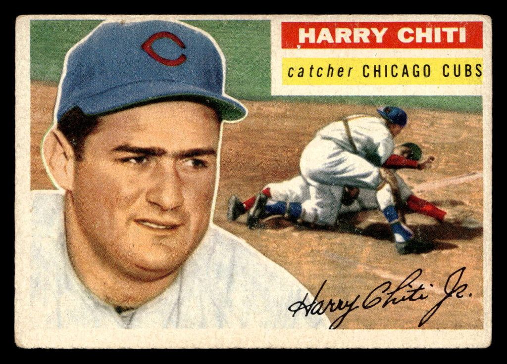 1956 Topps #179 Harry Chiti Grey Backs VG-EX Gray Back 