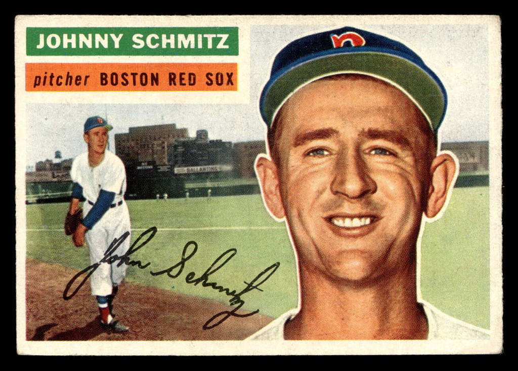1956 Topps #298 Johnny Schmitz Excellent  ID: 522923