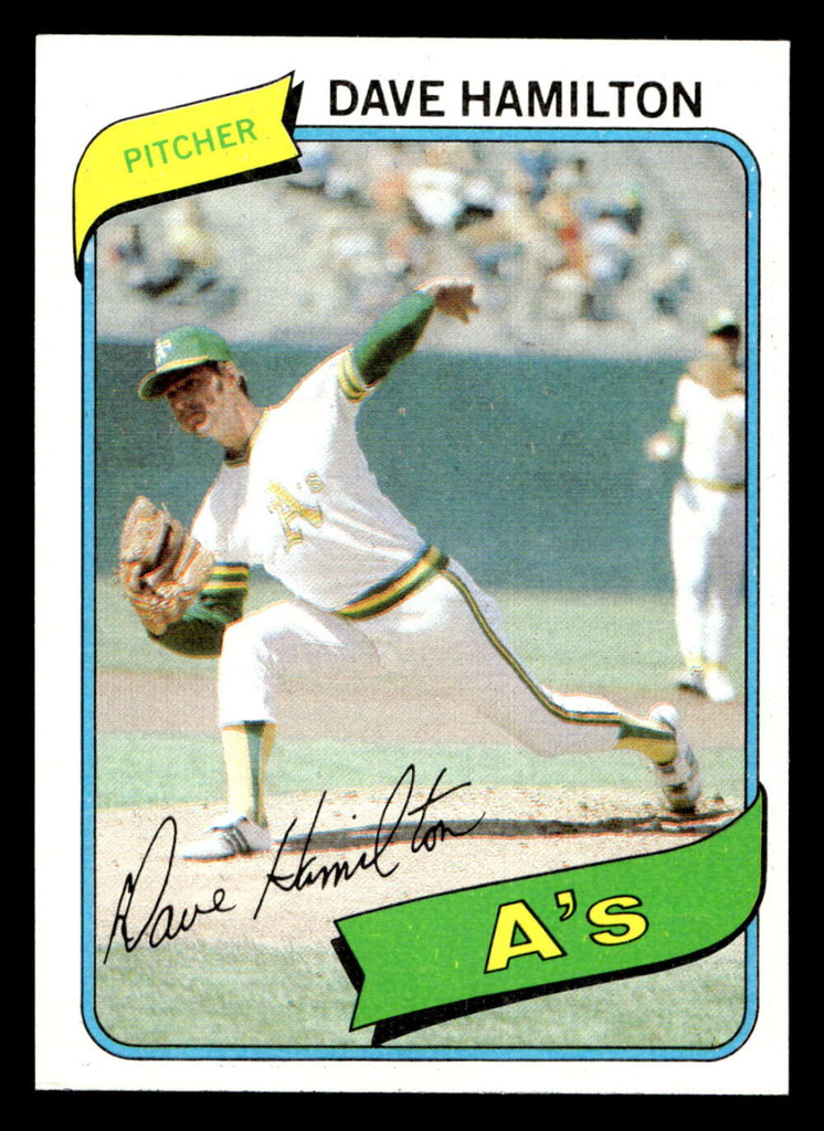 1980 Topps #86 Dave Hamilton Near Mint+ 