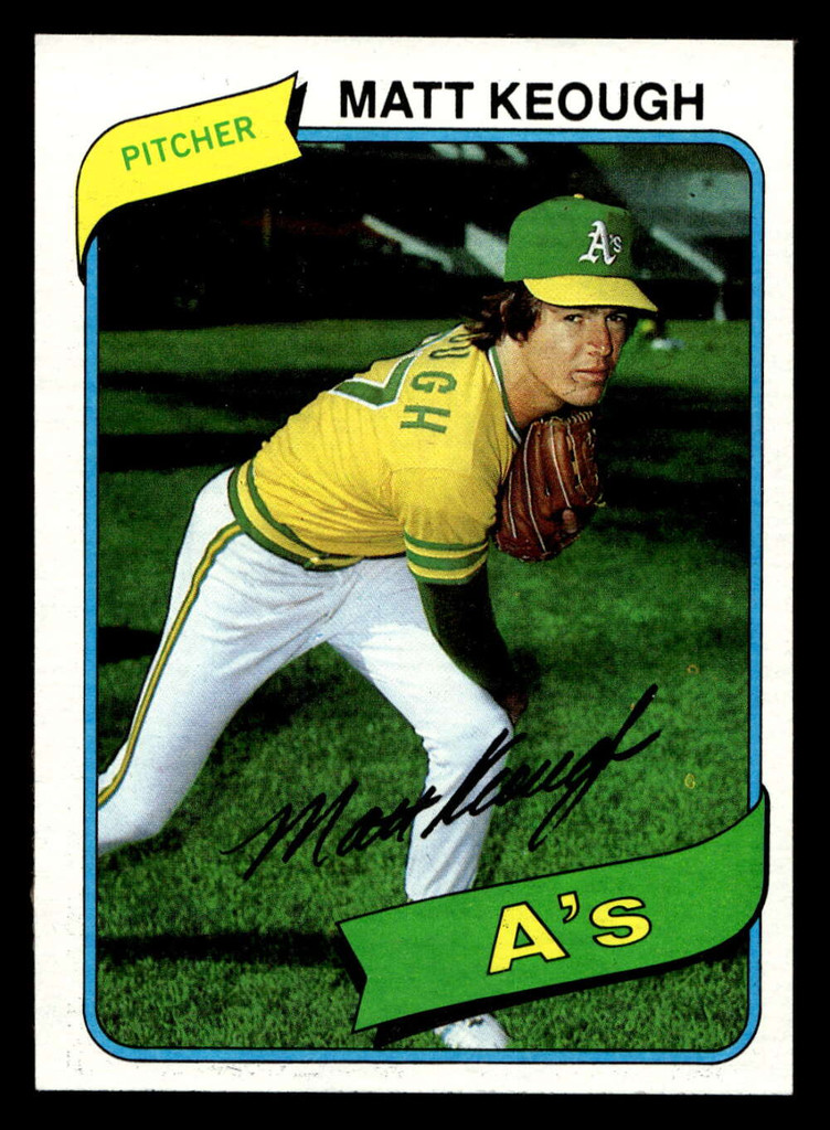 1980 Topps #134 Matt Keough Near Mint+ 