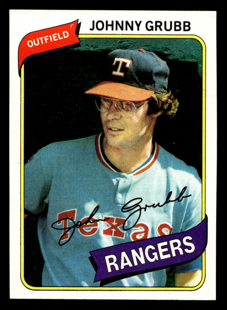 1980 Topps #313 Johnny Grubb Near Mint 