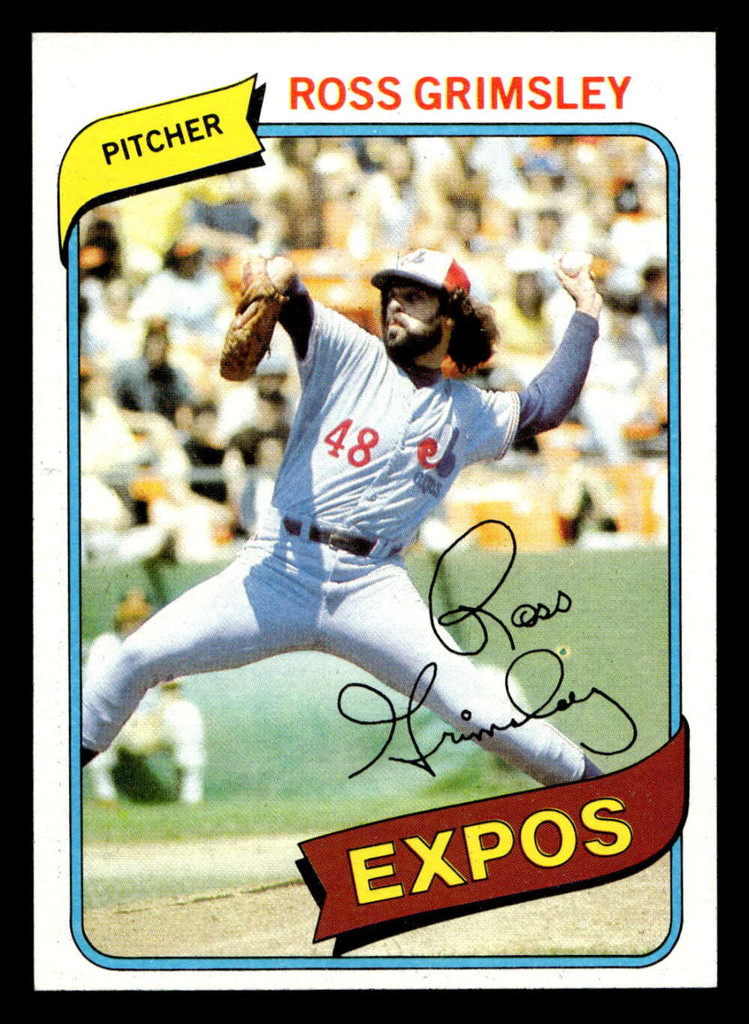 1980 Topps #375 Ross Grimsley Near Mint+ 