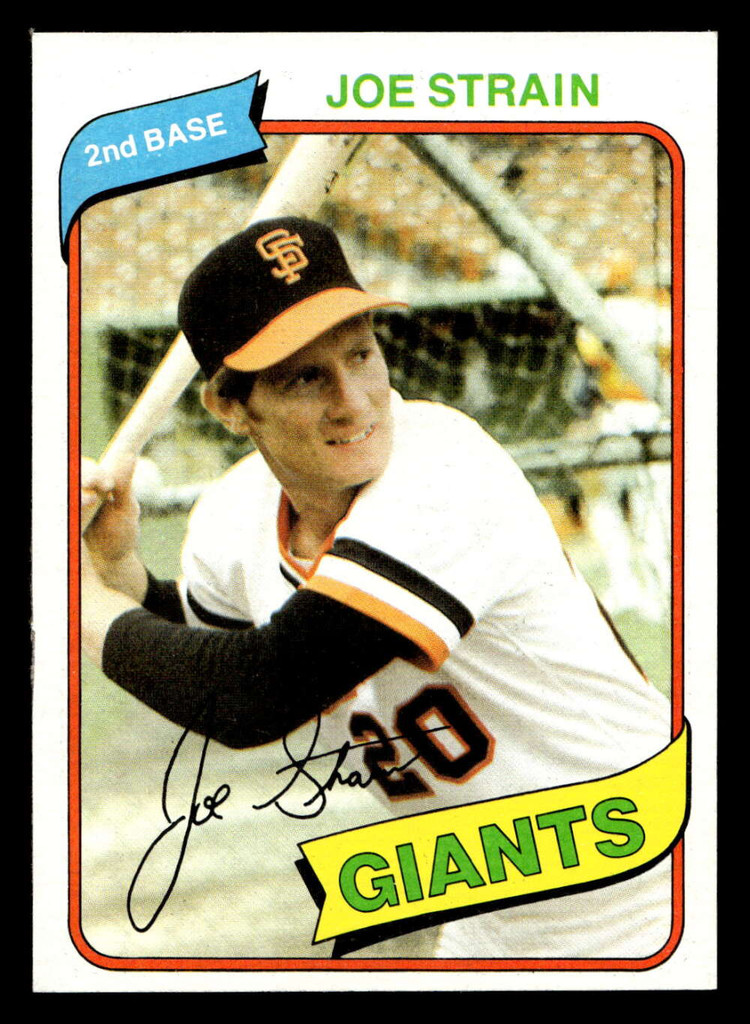 1980 Topps #538 Joe Strain Near Mint 