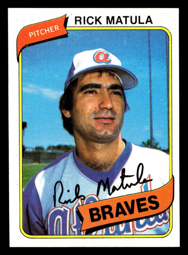 1980 Topps #596 Rick Matula Near Mint+ RC Rookie 