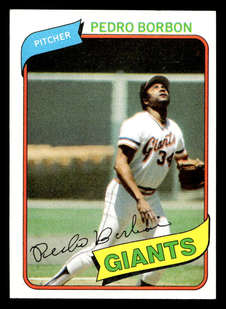 1980 Topps #627 Pedro Borbon Ex-Mint 