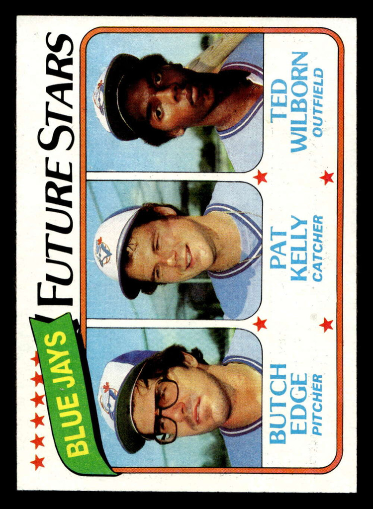 1980 Topps #674 Butch Edge/Pat Kelly/Ted Wilborn Blue Jays Future Stars Near Mint RC Rookie 