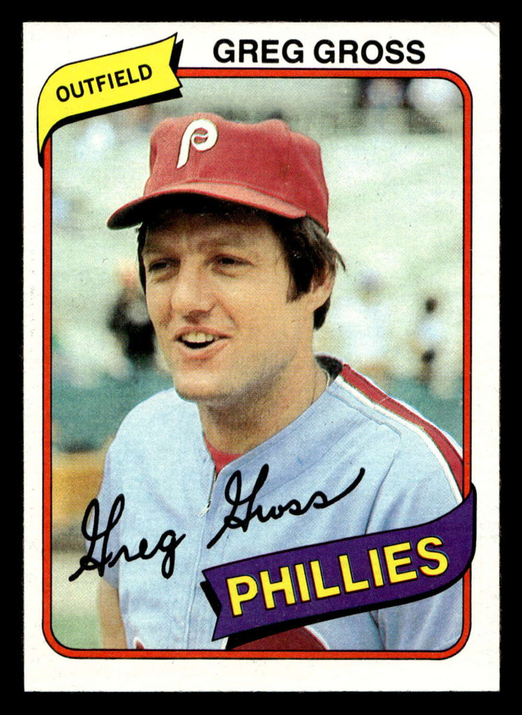 1980 Topps #718 Greg Gross Ex-Mint 