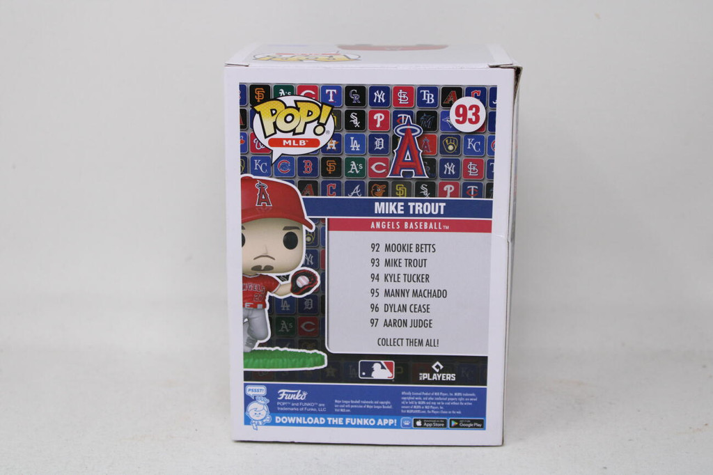 Mike Trout Funko Pop Signed PSA/DNA Authenticated Auto Angels 93 Vinyl Figure