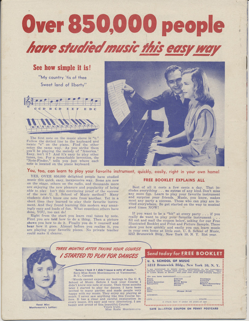 1949 December Song Hits Magazine  Bob Hope on Cover  sku37248