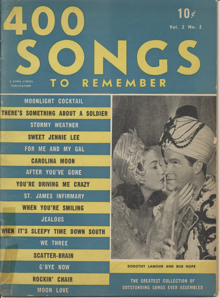 1942 December Song Hits Magazine  Bob Hope on Cover  sku37252