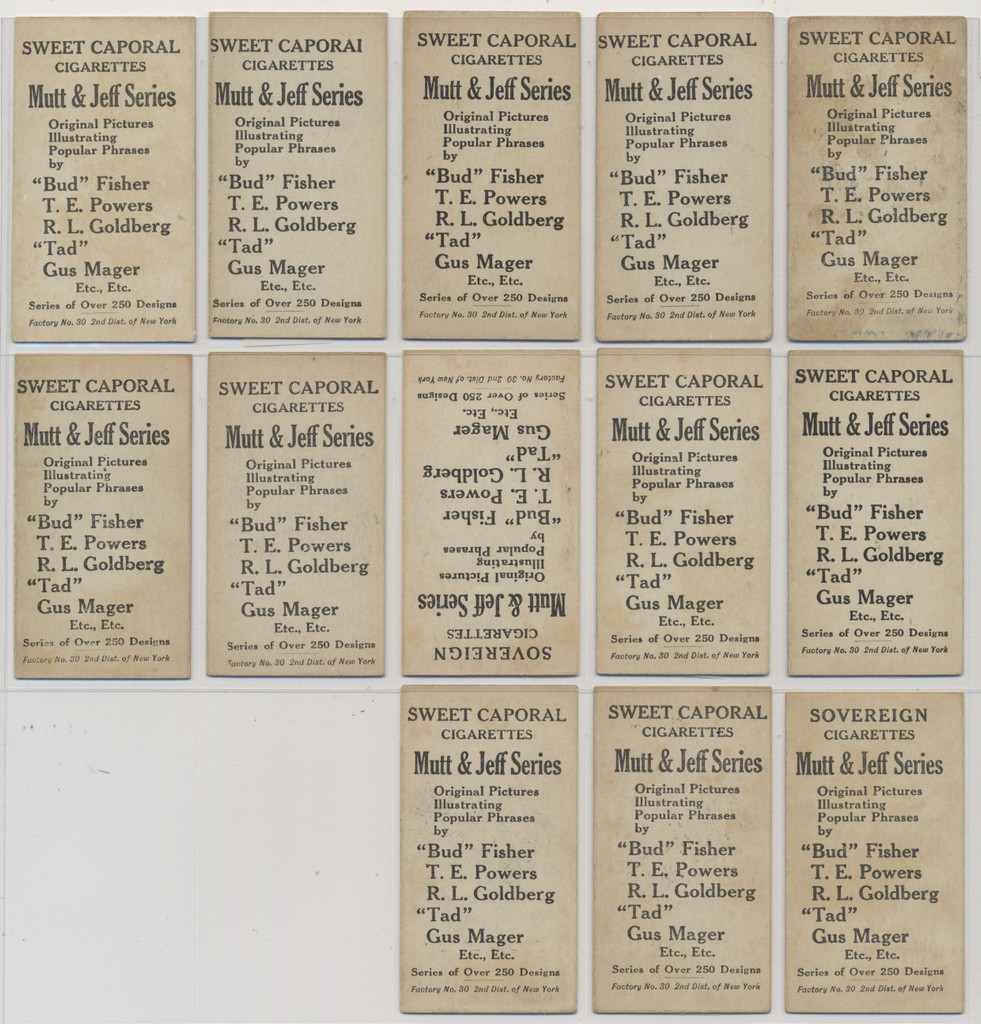 circ. 1900's T88 Mutt & Jeff Series Lot of 33 Different  #*sku37268