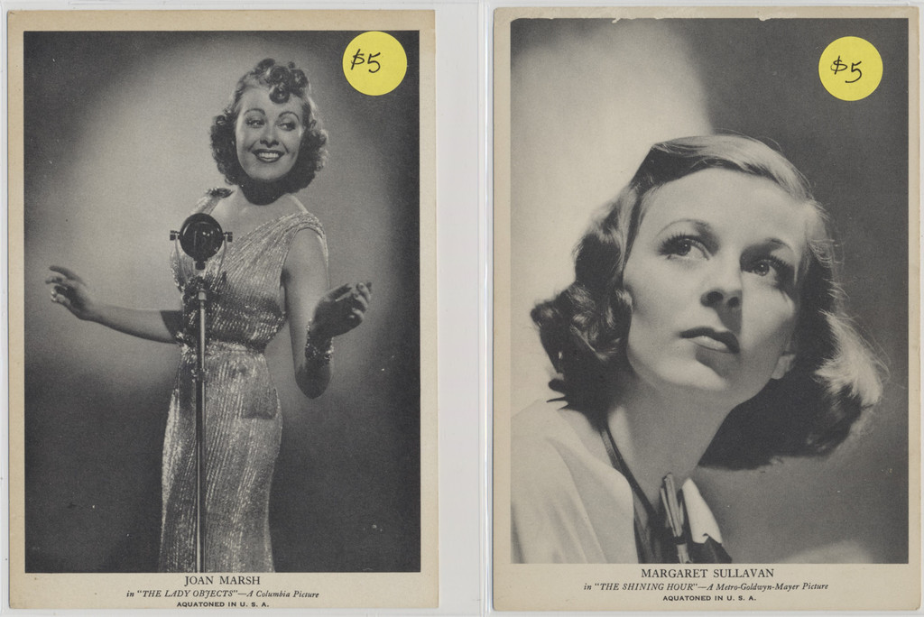 circ. 1940's Movie Stars (5" x 7")  30 different   #*sku37304