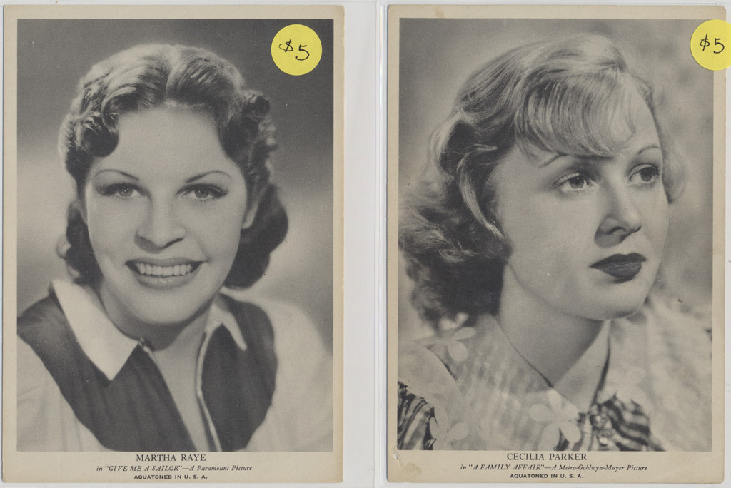 circ. 1940's Movie Stars (5" x 7")  30 different   #*sku37304