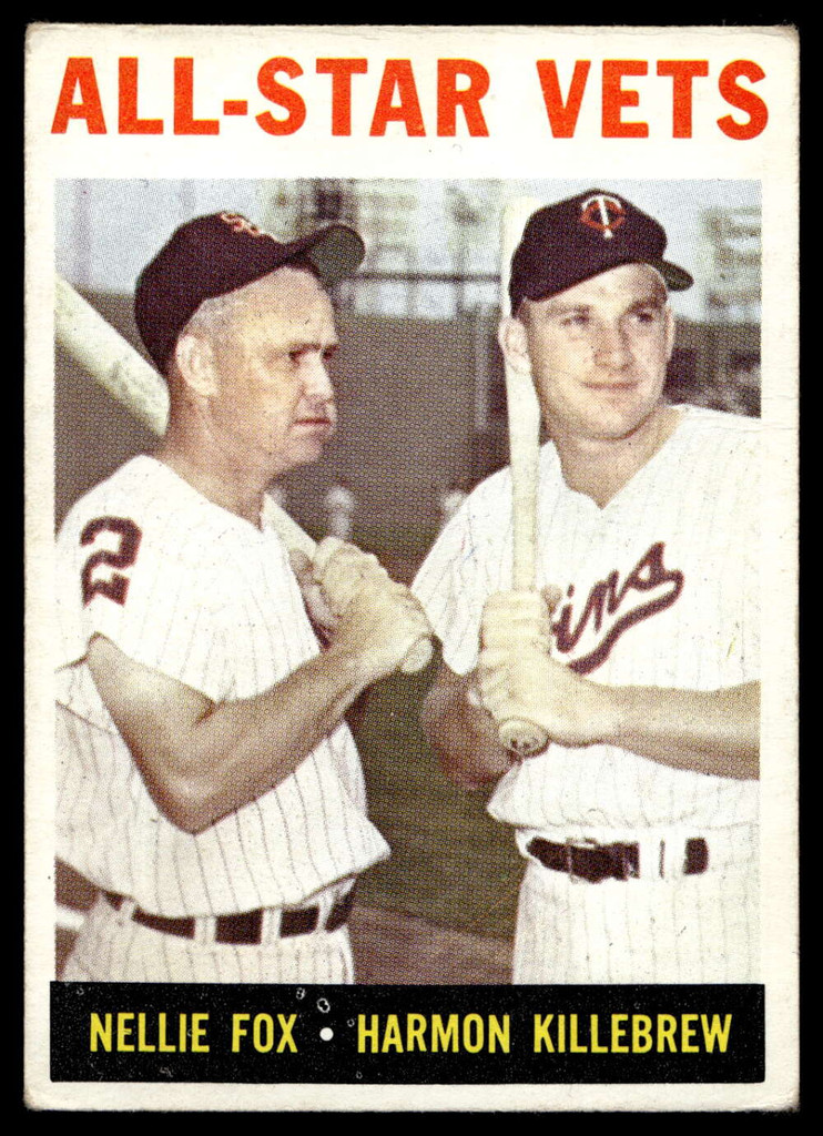 1964 Topps #81 Nellie Fox/Harmon Killebrew All-Star Vets Very Good  ID: 523762