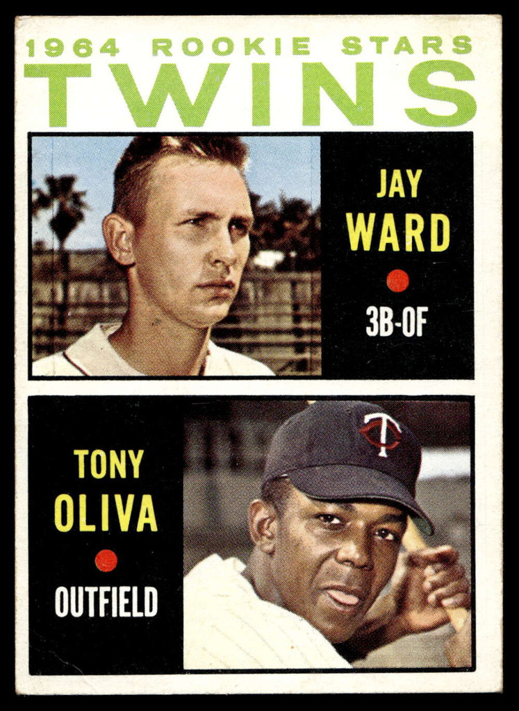 1964 Topps #116 Jay Ward/Tony Oliva Twins Rookies Very Good RC Rookie  ID: 523785